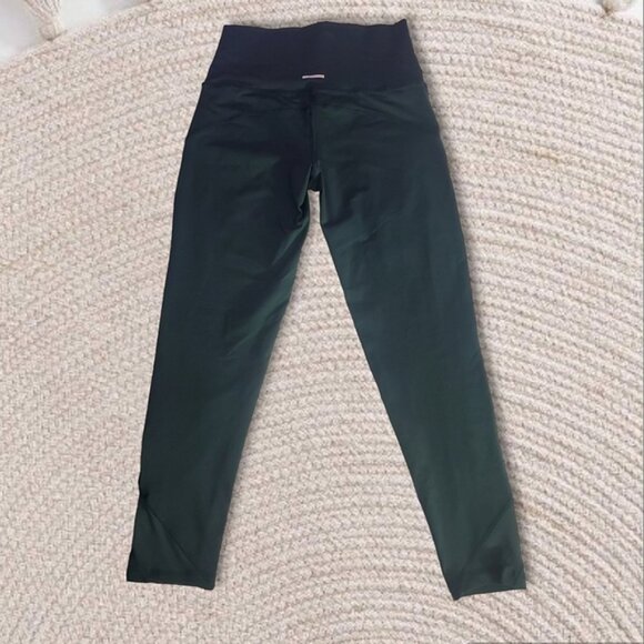 Aerie- Chill Play Move High Waisted Moto Ribbed Mesh Ankle Legging - Picture 7 of 10